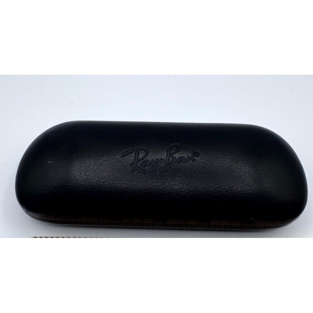 Ray-Ban Eyeglasses Sunglasses Hard Case Black Small Faux Leather Case Clamshell